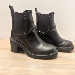 BCBGeneration Chic Black Ankle Boots with Stud Accents